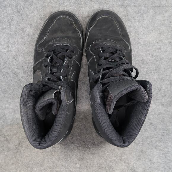 Nike Shoes Mens 8 Ebernon Mid Sneakers Black Lace Up Casual Lifestyle Athletic - Picture 7 of 11